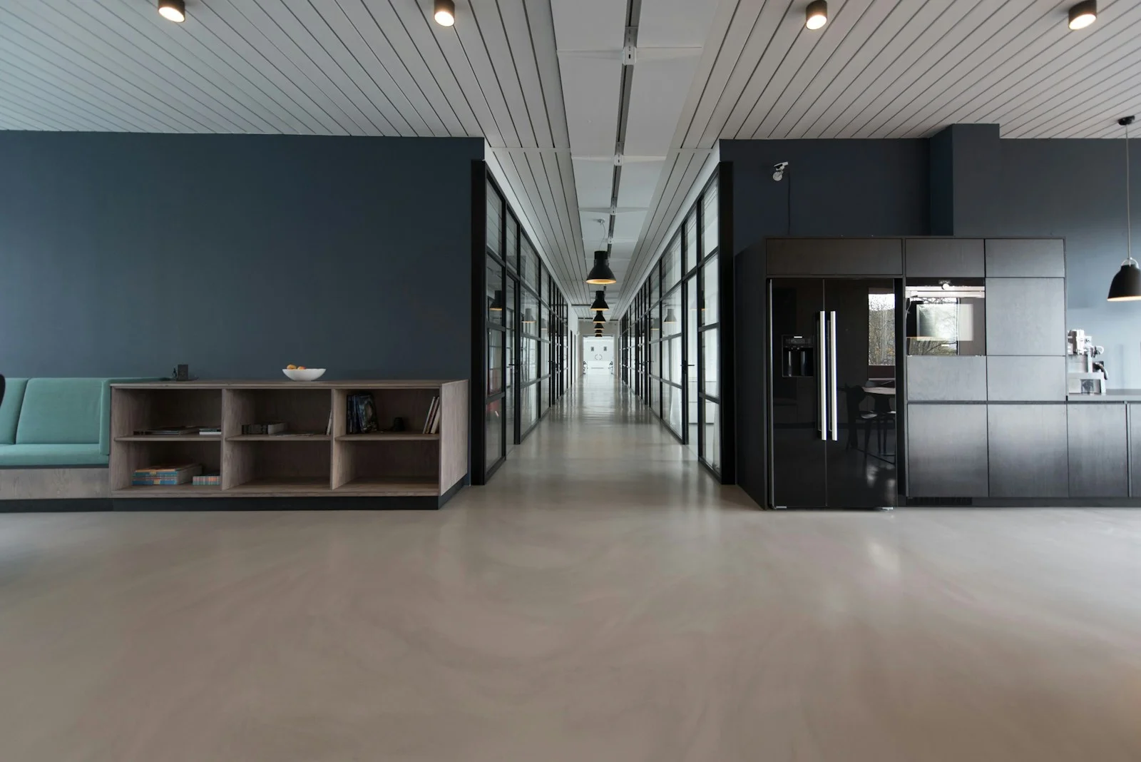 Creative studio with desks and natural light