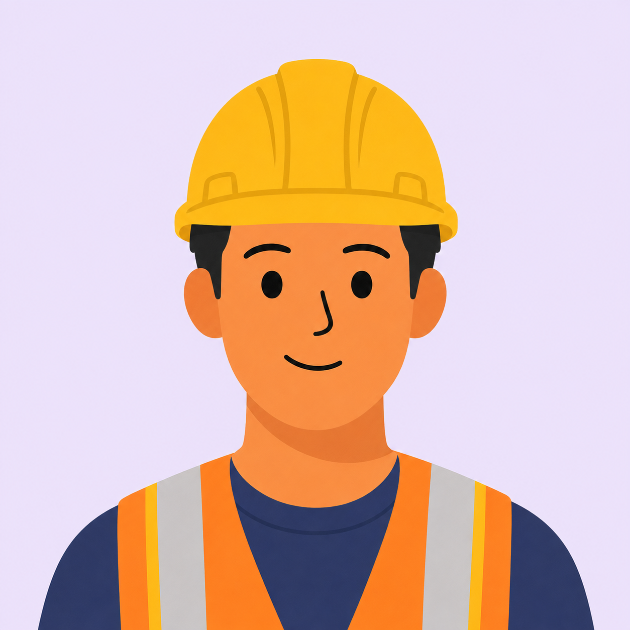 Illustration of a construction superintendent