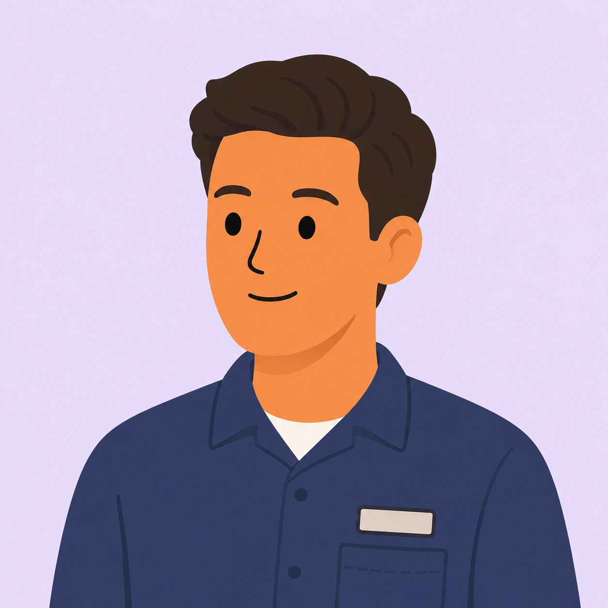 Illustration of an HVAC technician