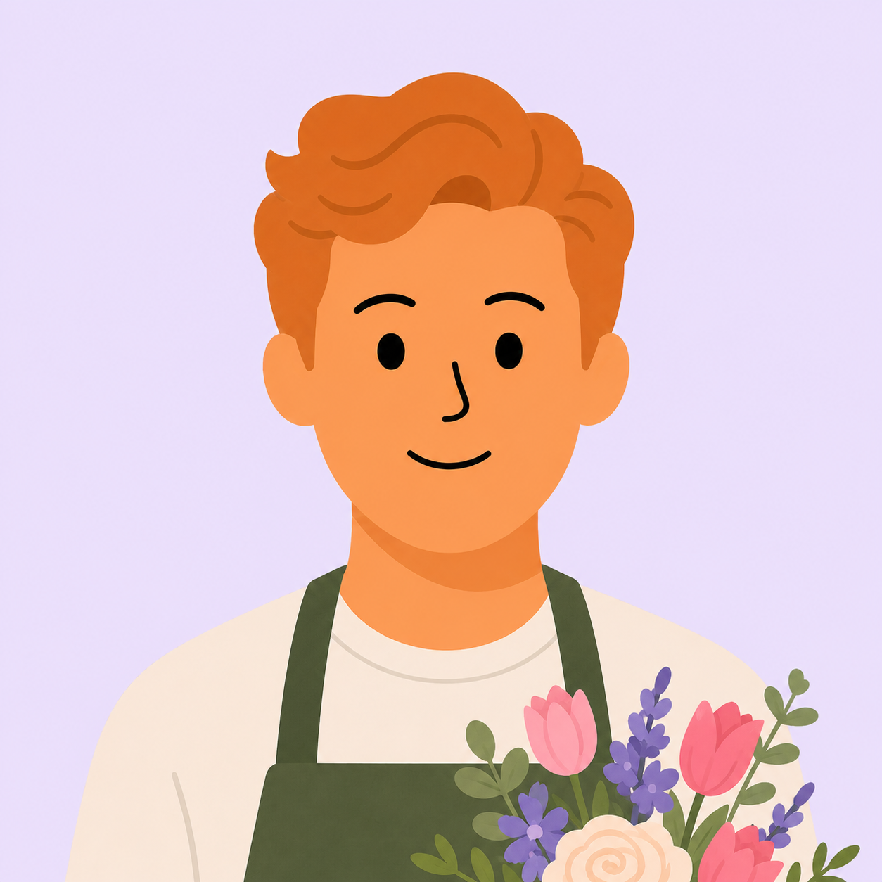 Illustration of a retail manager