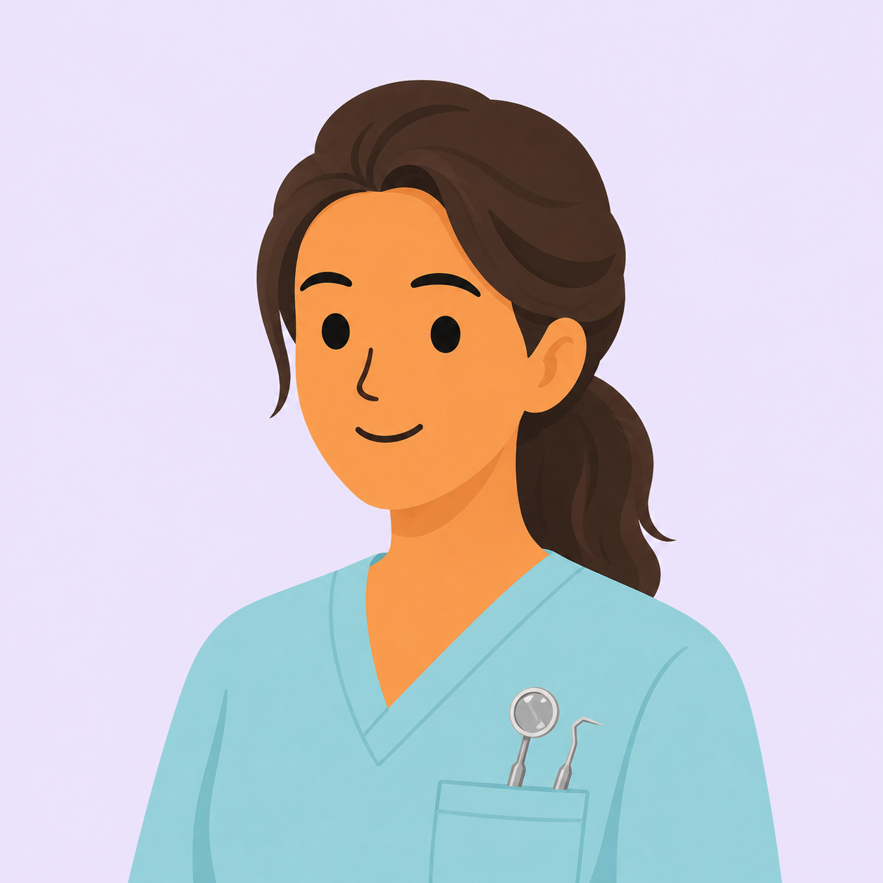 Illustration of a dentist